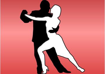 Tango Couple - vector gratuit #156061 