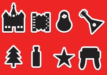 Russian Vector Icons - Free vector #156161