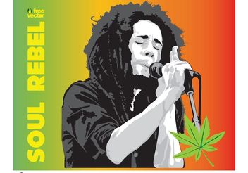 Bob Marley Vector - vector gratuit #156521 