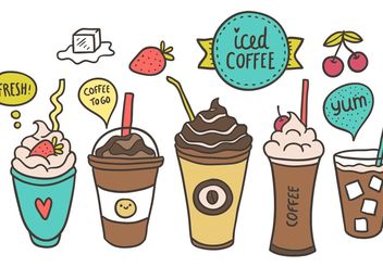 Free Iced Coffee Vector - Free vector #157171