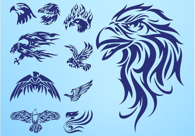 Eagle Tattoos - vector #157781 gratis