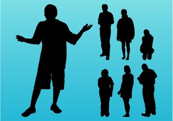 People Silhouettes Images - vector #157901 gratis