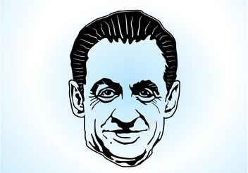 Sarkozy Vector Art - бесплатный vector #158601