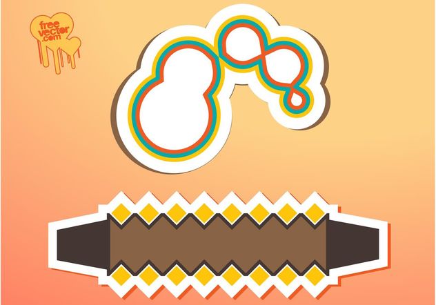 Sticker Shapes - Free vector #159071