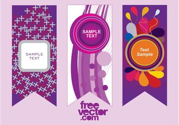 Purple Vector Banners - бесплатный vector #159101