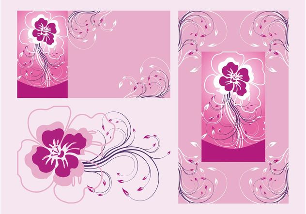 Floral Posters Vector - Free vector #159121