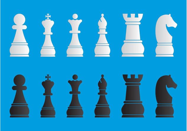 Chess Pieces Set - Free vector #160381