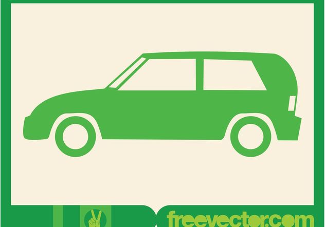 Green Car Icon - vector #161251 gratis