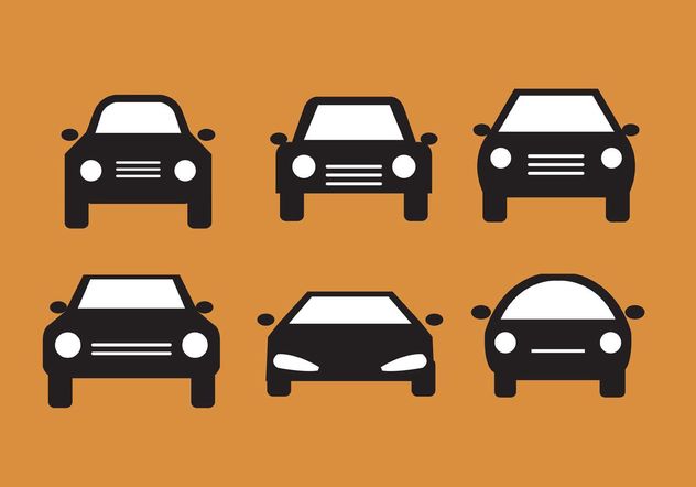 Car Front Silhouettes - Free vector #161421