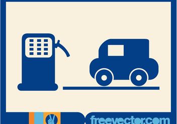 Gas Station Icon - Free vector #161781