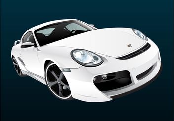 White Porsche - Kostenloses vector #162131