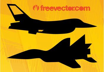 Military Planes Vectors - vector gratuit #162391 