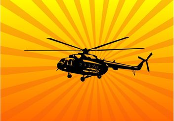 Helicopter Vector Art - vector gratuit #162471 