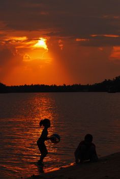Sunset lake - image #186521 gratis