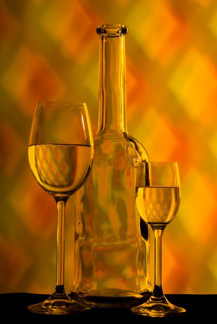Goblets and bottle - Free image #187741