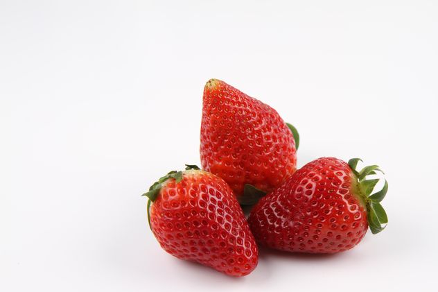Strawberries on white - Free image #187831
