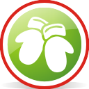 Christmas Gloves Rounded - Free icon #197051