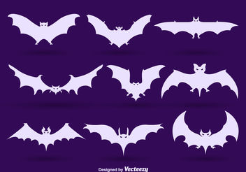 Bat silhouettes - vector gratuit #199121 