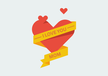 Love Mom Vectors - vector gratuit #200031 