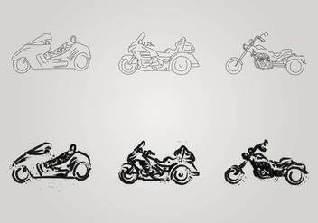 Free Motor Trike Vector Illustration - vector gratuit #200831 