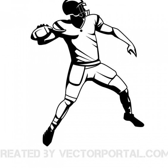 Free Vector American Football Player - Free vector #201931