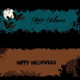 Halloween Banners 1 - vector gratuit #203221 