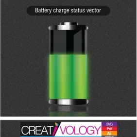Free Vector Battery Charge Status - Kostenloses vector #203231