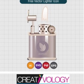 Free Vector Lighter Icon - Free vector #203251