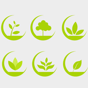 Free Vector Of The Day #87: Eco Icons Set - Kostenloses vector #203981