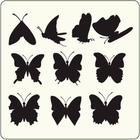 Butterflies 11 - vector gratuit #204581 