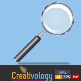 Free High Quality Magnify Glass Vector - Free vector #204691