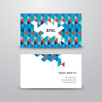 Triangular Business Card - Kostenloses vector #205911