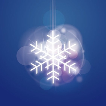 Shiny Snowflake - vector gratuit #206341 