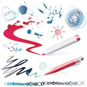 Drawing Tools Illustrations - Kostenloses vector #207131
