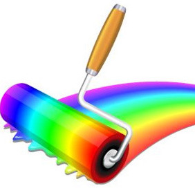 Rainbow Paint - vector gratuit #208251 