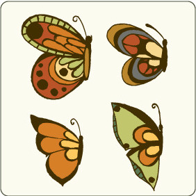 Vector Butterflies 2 - vector gratuit #209331 