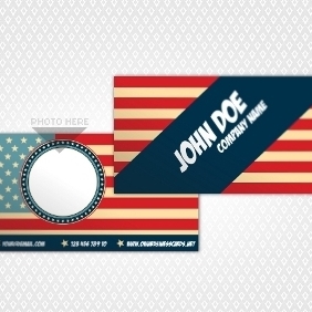 American Business Card - Free vector #210871