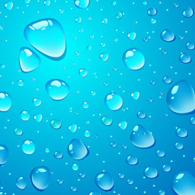 Light Blue Water Drop Background - vector gratuit #212161 