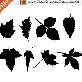 Leaf Silhouettes Free Clip Art Images - бесплатный vector #212241