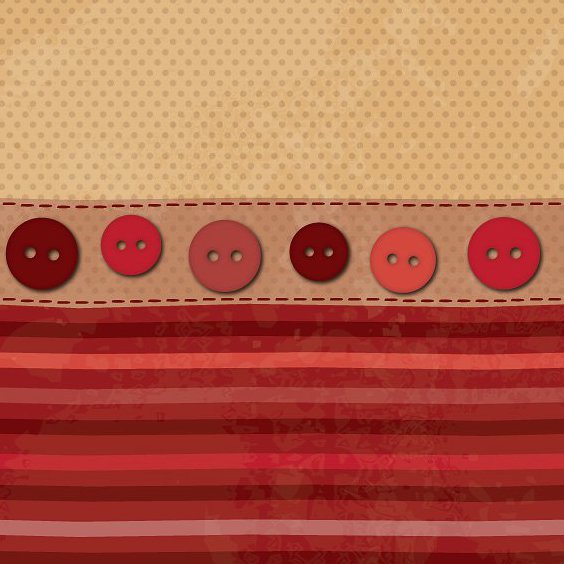 Fabric and Buttons - vector gratuit #213061 