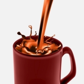 Coffee Mug With Chocolate Coffee - бесплатный vector #214421