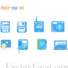 Free Blue Vector Icons - vector #214681 gratis