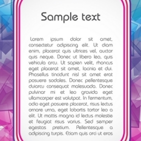 Colorful Text Template - Kostenloses vector #215091