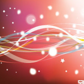 Red Semple Abstract Line Free Vector Graphic - бесплатный vector #215751