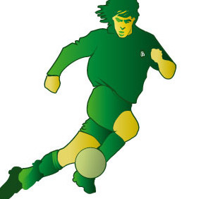 Soccer Player Vector Image - Kostenloses vector #216841