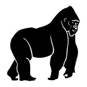 Gorilla Vector Image - бесплатный vector #217271