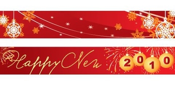 New Year Banners - vector #217671 gratis