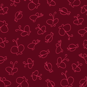 Curly Butterfly Background - vector gratuit #218181 