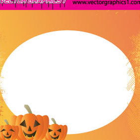 Halloween Vector Art Greeting Card - Free vector #219881