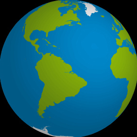 Planet Earth 3D Illustration - Free vector #219991